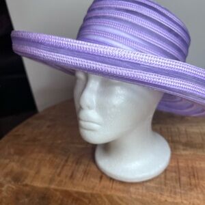 Lavender Wide Brim Women's Hat